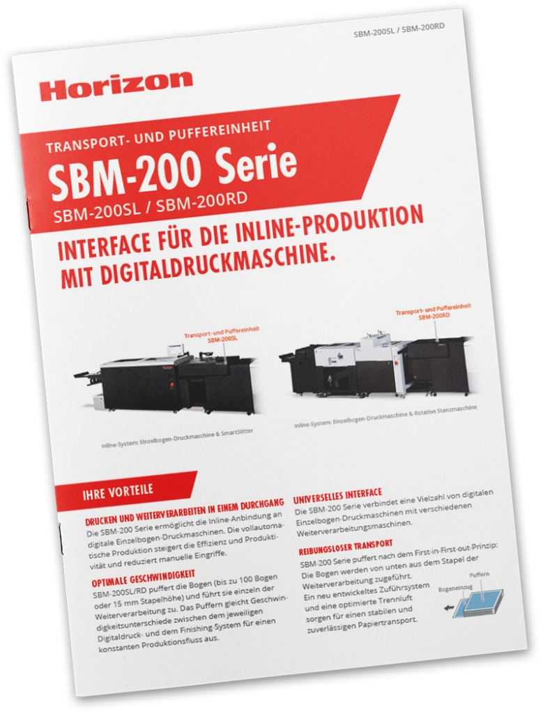 Horizon Broschuere SBM200 Cover